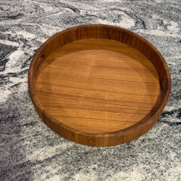 Other - Brown Teak Wooden Serving Tray